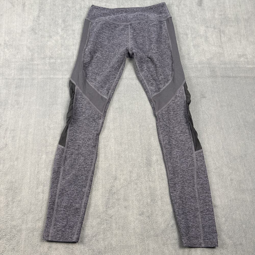 Beyond Yoga Leggings Womens Small Black Steel Spacedye Pocket Mesh Athleisure